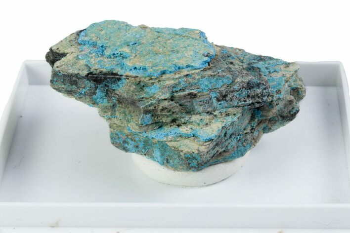 Sky-Blue Decrespignyite-(Y) on Rock - Paratoo Mine, Australia #380191